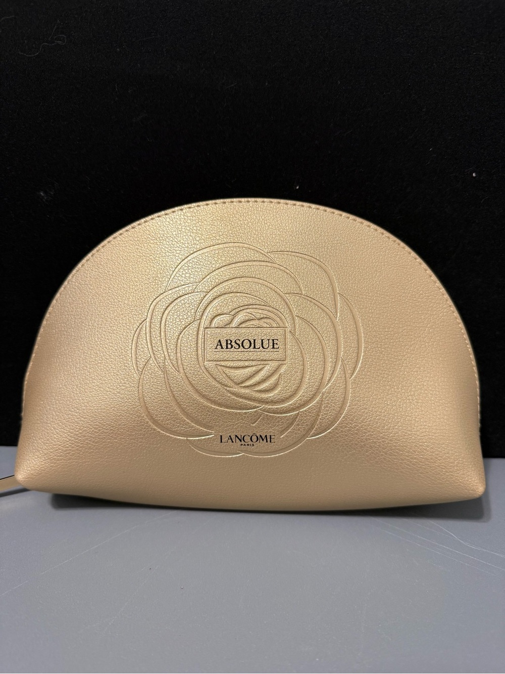 Lancôme Absolue Metallic Gold Cosmetic Pouch
